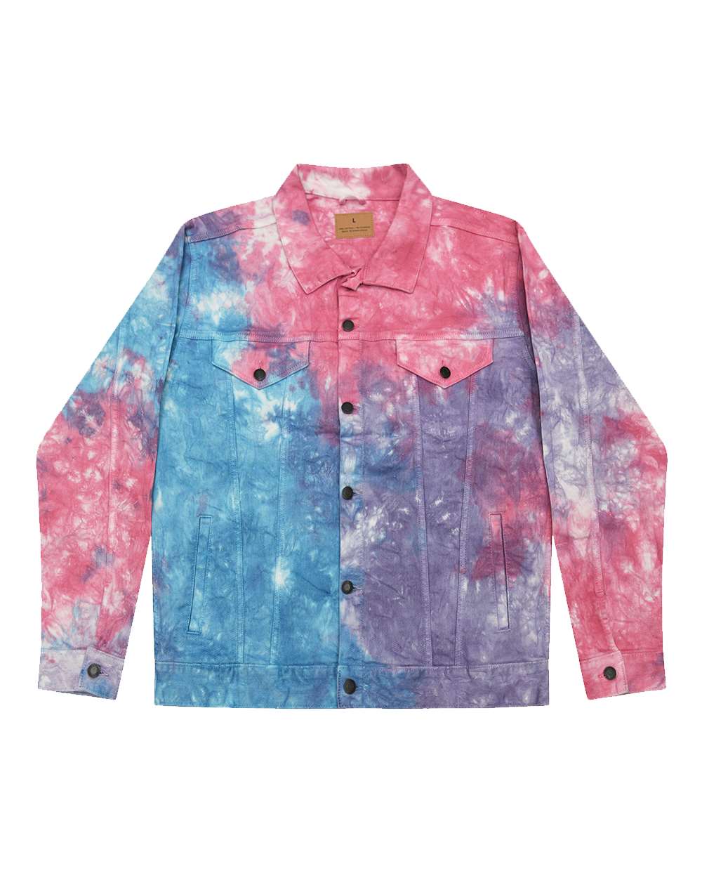 Unisex Tie-Dyed Denim Jacket - 9050 3