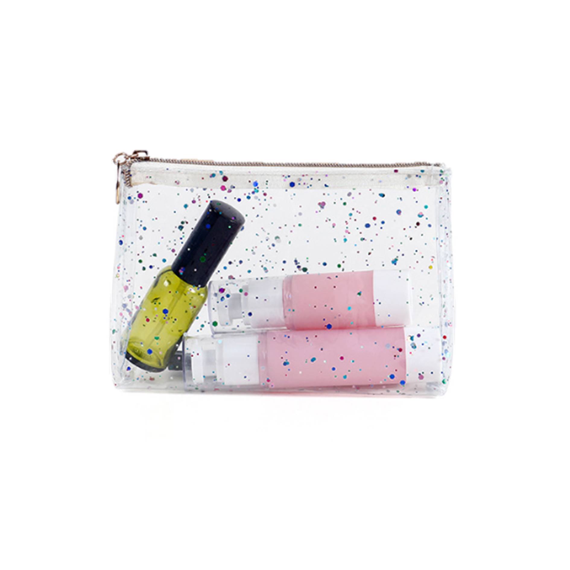 PVC Clear Glitter Makeup Bag 5