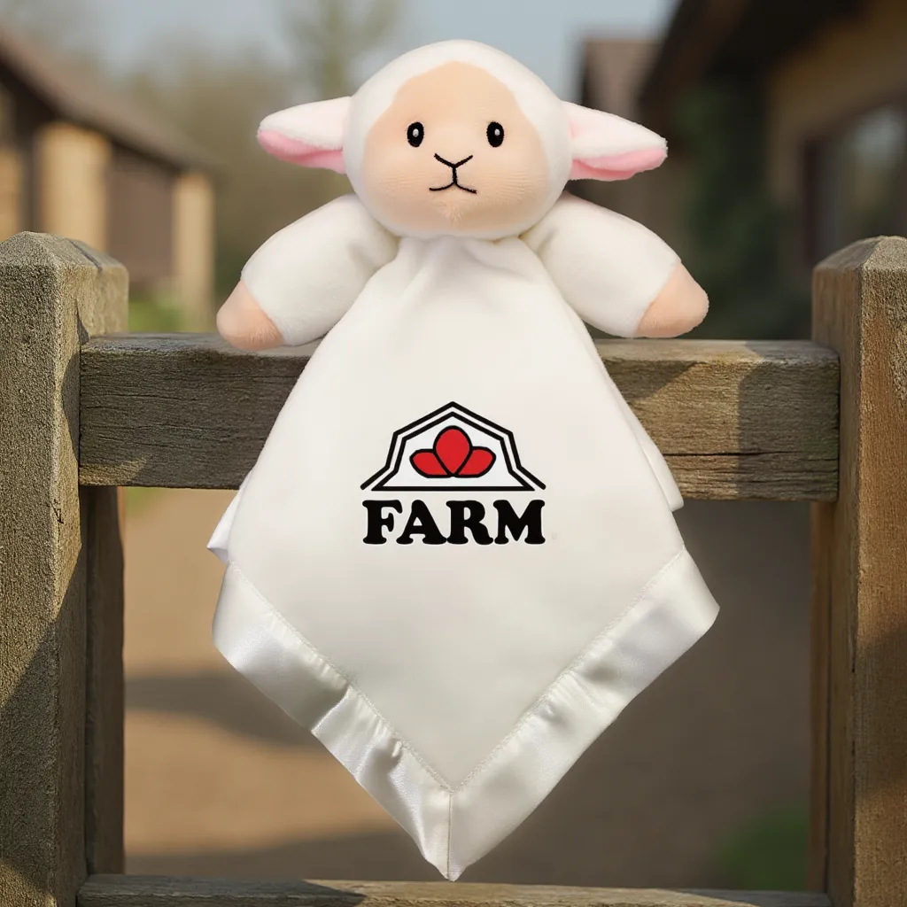 White Lamb Baby Blanket 2