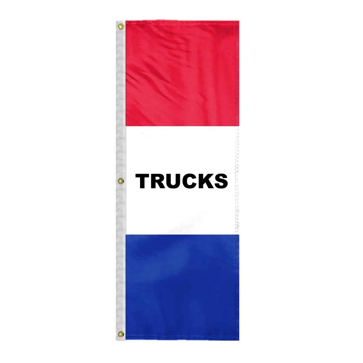 8' x 28" (3) Sewn Stripes Horizontal Message Flags 16