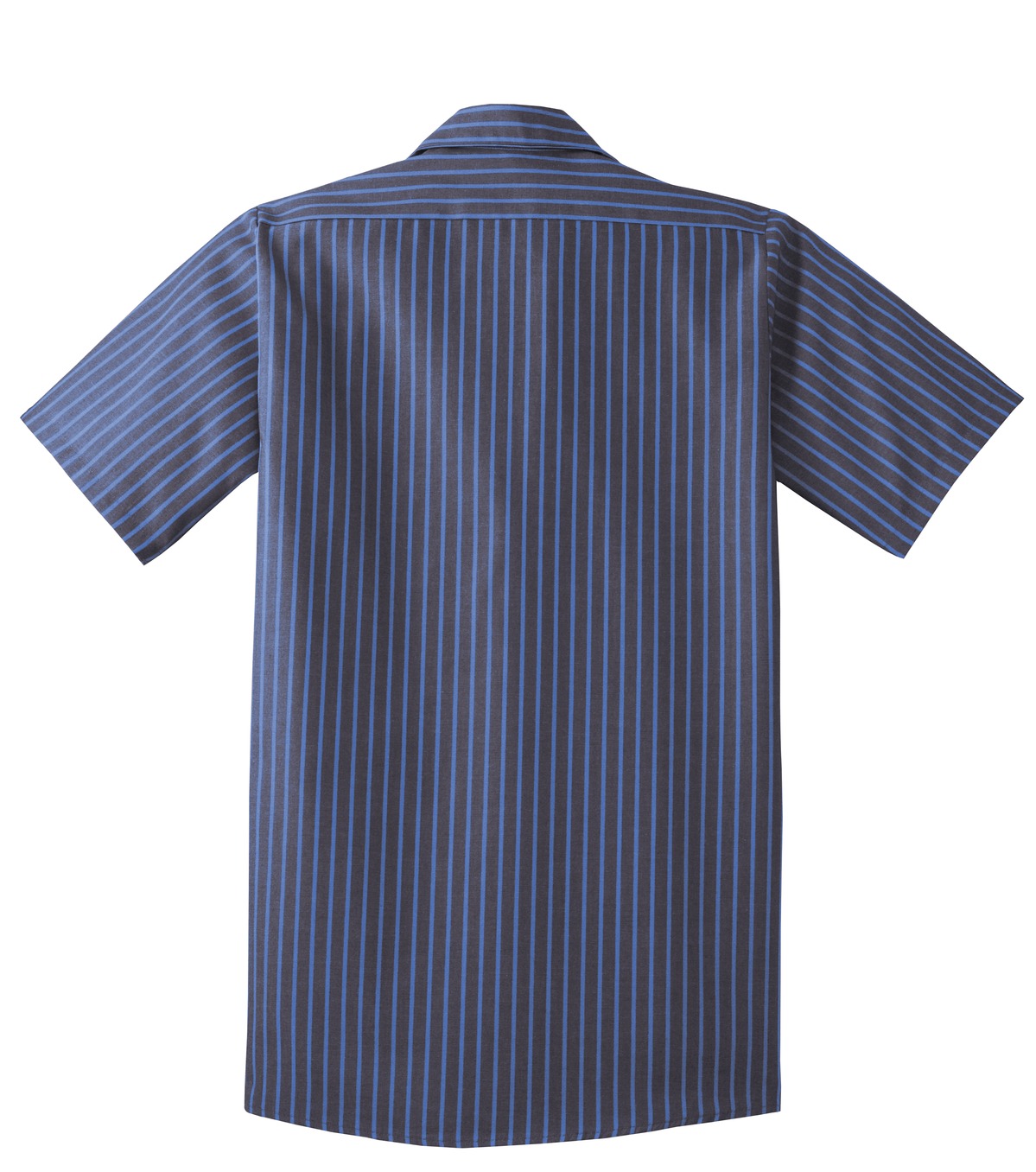 Red Kap Short Sleeve Striped Industrial Work Shirt. CS20 13