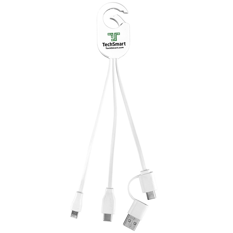 "WEBER" 5-in-1 Cell Phone Charging Cable with Carabiner Clip 23