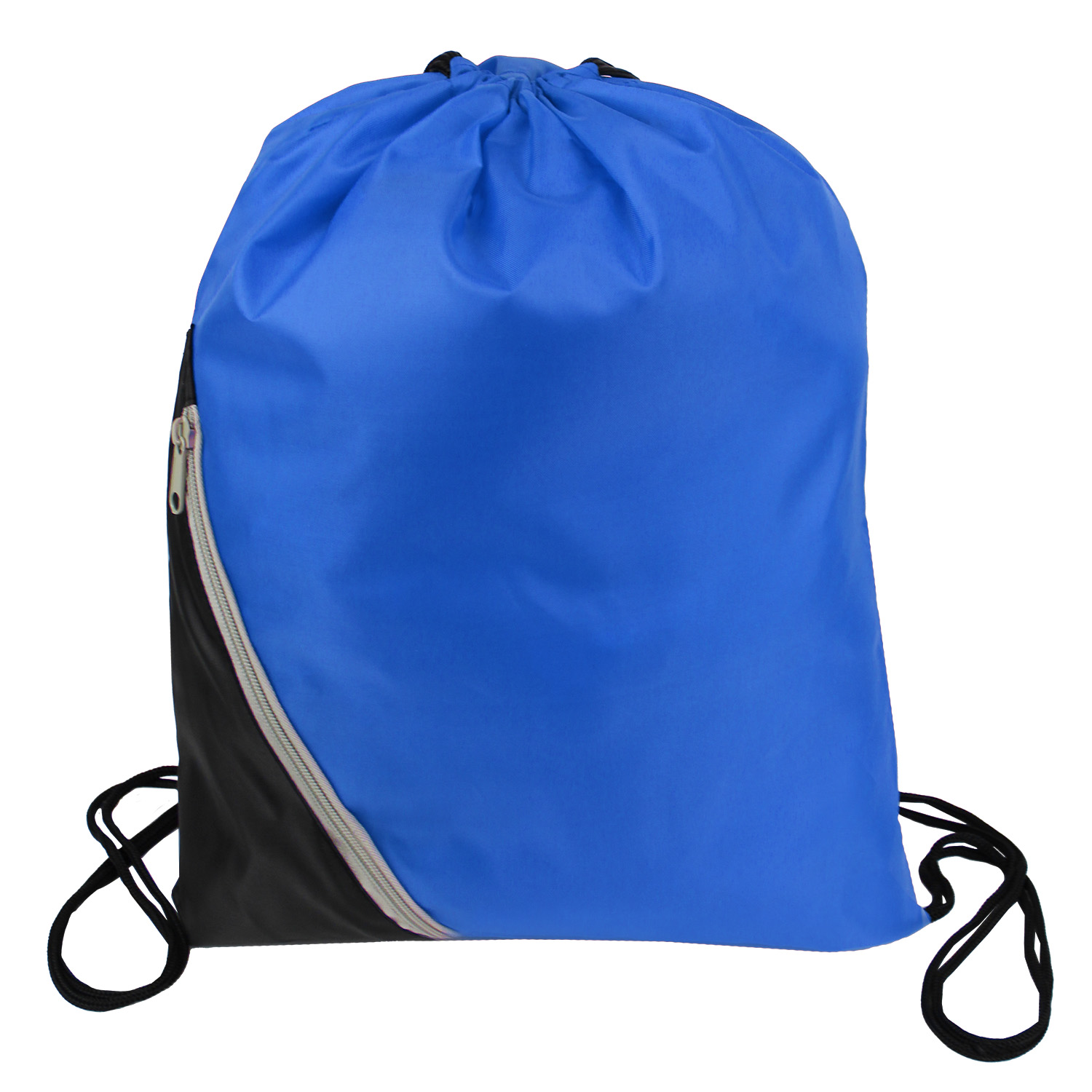 Zipper Pocket Drawstring Backpack