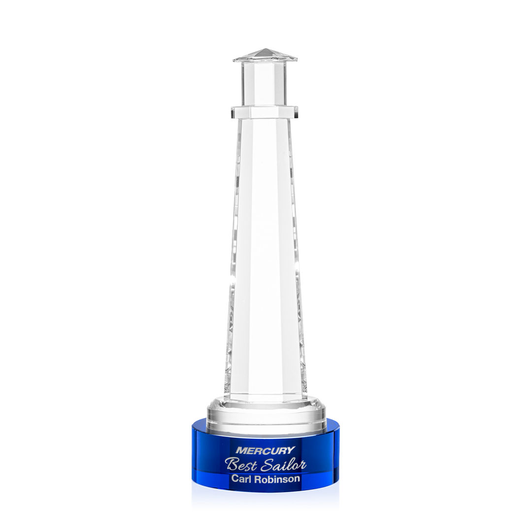Lighthouse Award on Stanrich Base - Blue 9