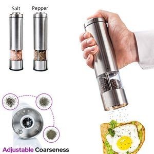 Automatic Stainless Steel Salt And Pepper Grinder 8