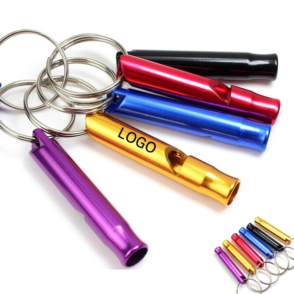 Aluminum Whistle Keychain 2