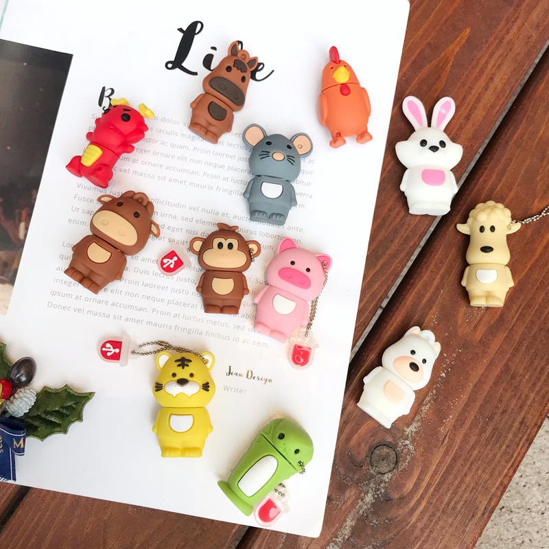 Custom Shape Mini Doll USB Flash Drive 6