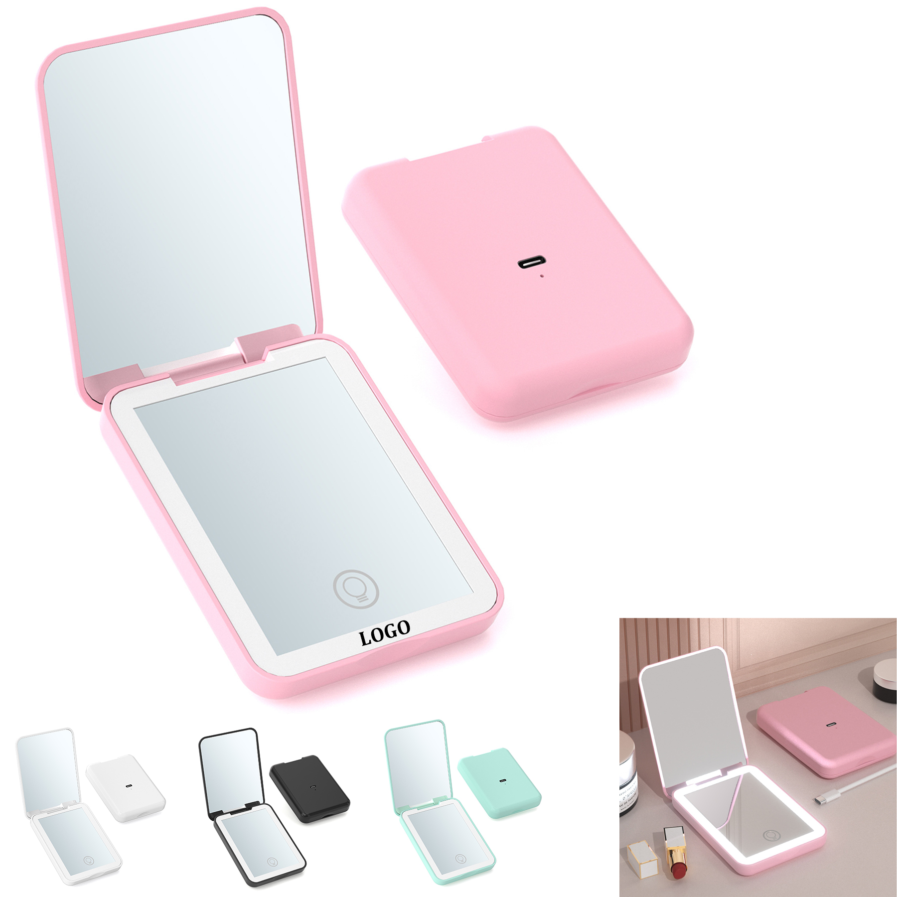 Rechargeable LED Compact Mirror 2