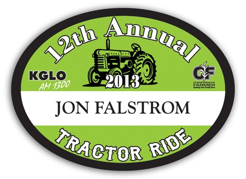 Full Color Name Badge w/ Personalization (2.375x3.125") Oval