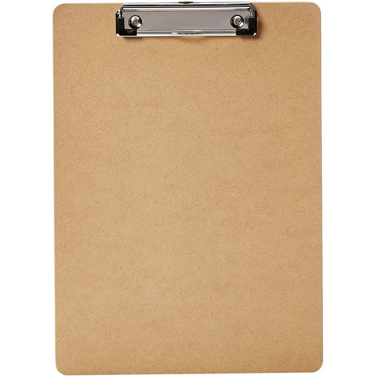 Factory price 9 x 12.5 Inches Recycled Brown Low Profile Clip Clipboard 3
