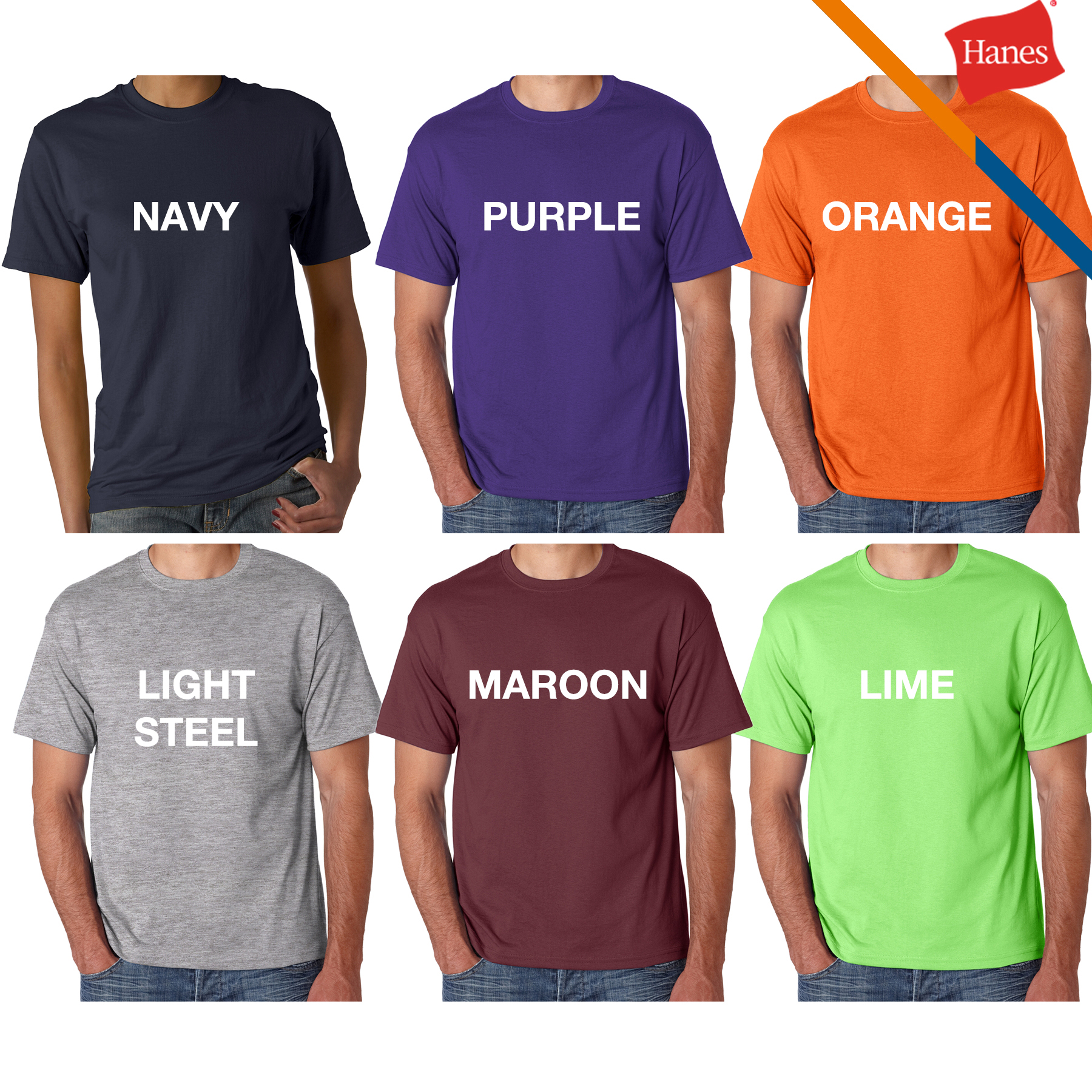Hanes® 5.5 oz Cotton Blend Preshrunk T-shirts 3