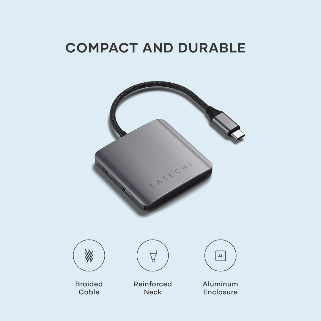 SATECHI® 4-Port USB-C Hub w/PD 5