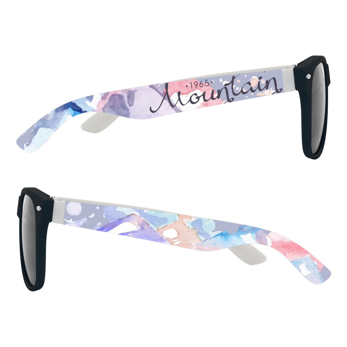 Full Color Colorblock Malibu Sunglasses 53