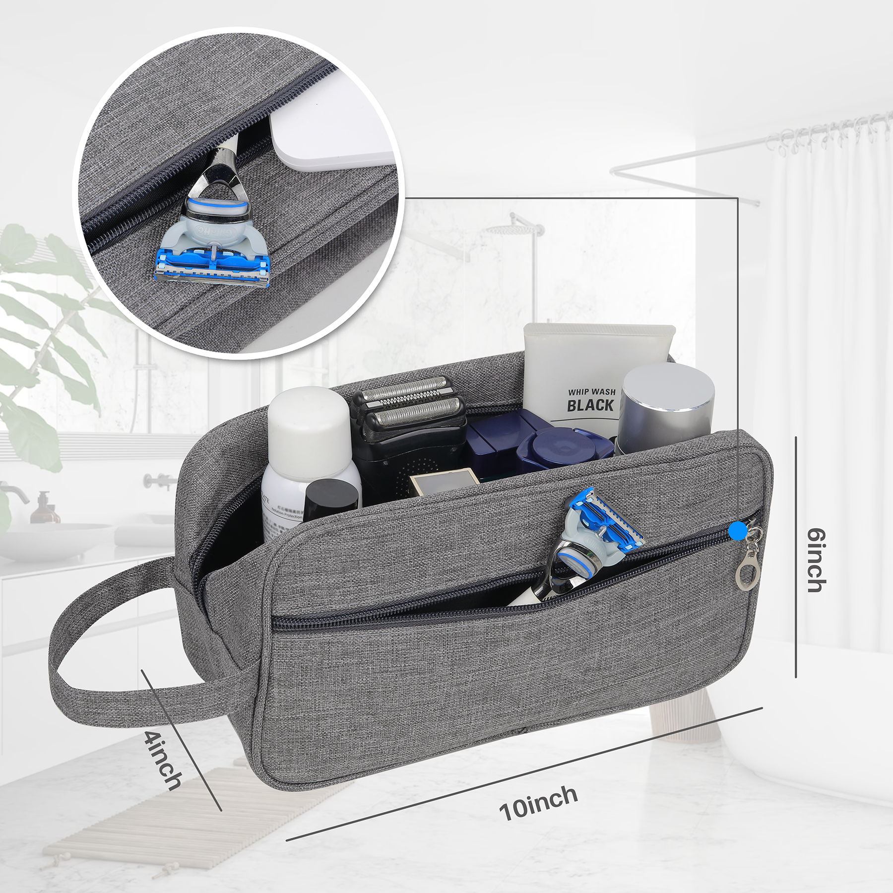 Travel Toiletry Bag and Tech Organizer 14