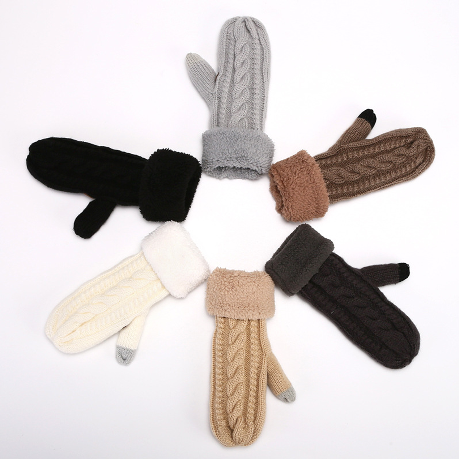 Windproof touchscreen gloves for winter 5