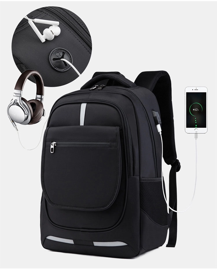 Waterproof Leisure Laptop Bags Decompression With USB Port 25