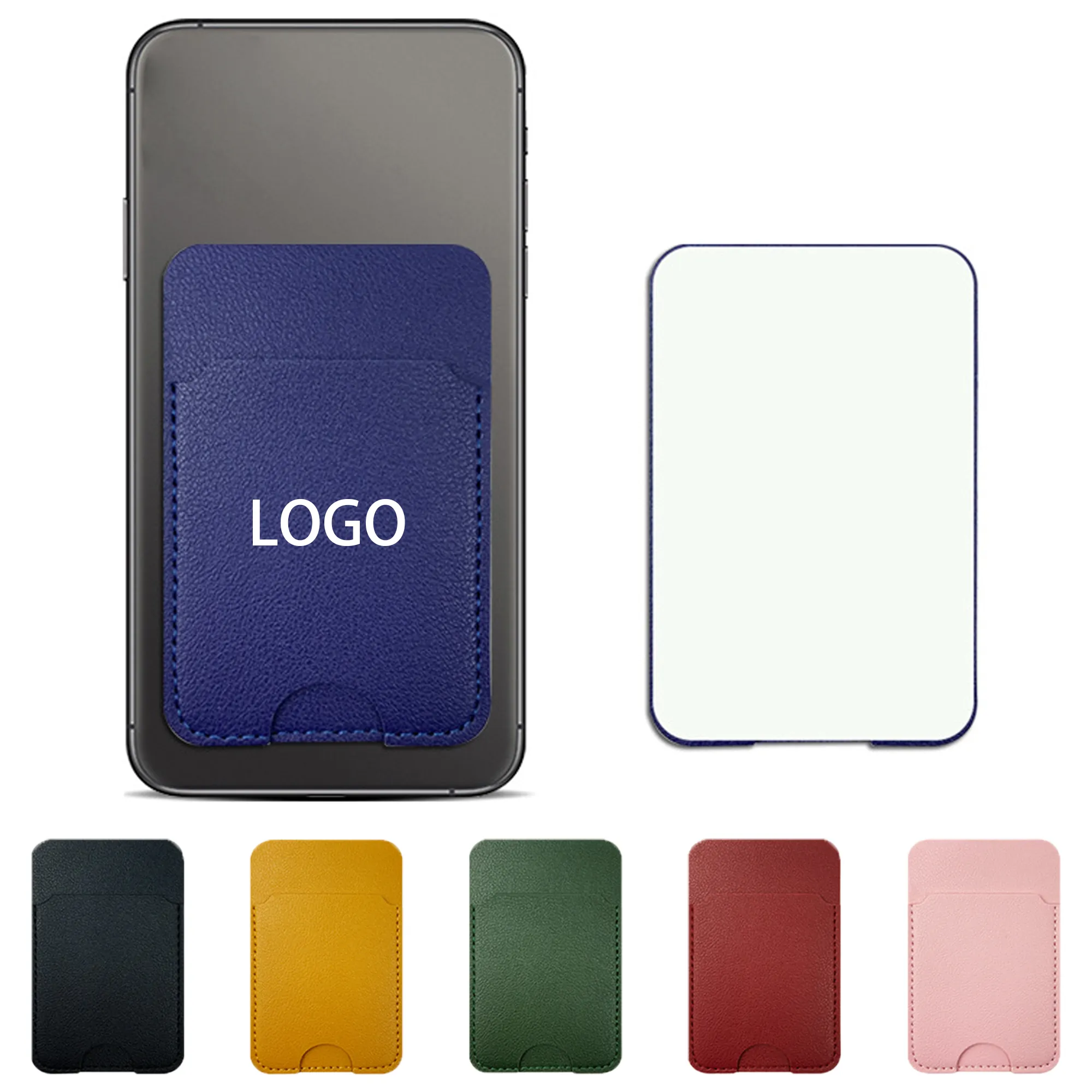 MOQ 50 PU Phone Back Card Holder Wallet 5