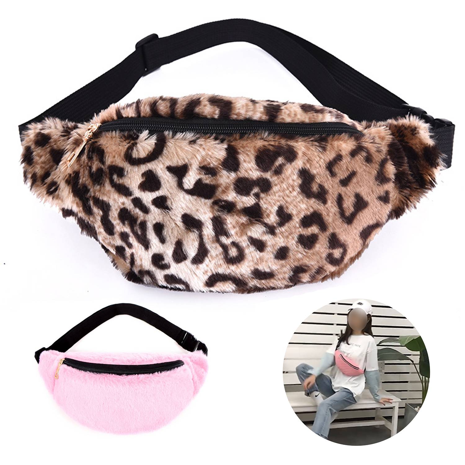 Plush Polyester Chest Bag 3