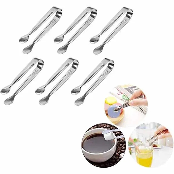 STAINLESS STEEL ICE CUBE TONGS 3