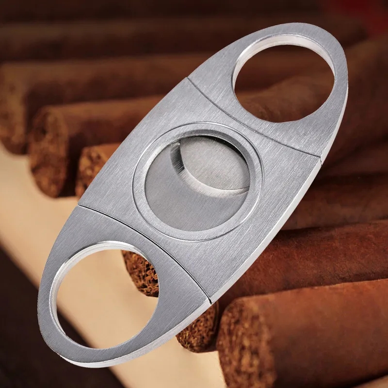 Stainless Steel Double Guillotine Cigar Cutter 7