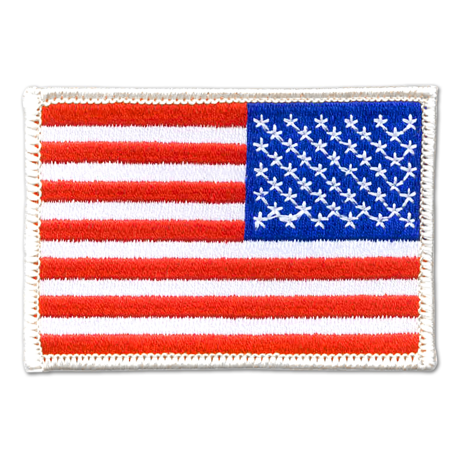 Reverse American Flag Embroidered Patch 4