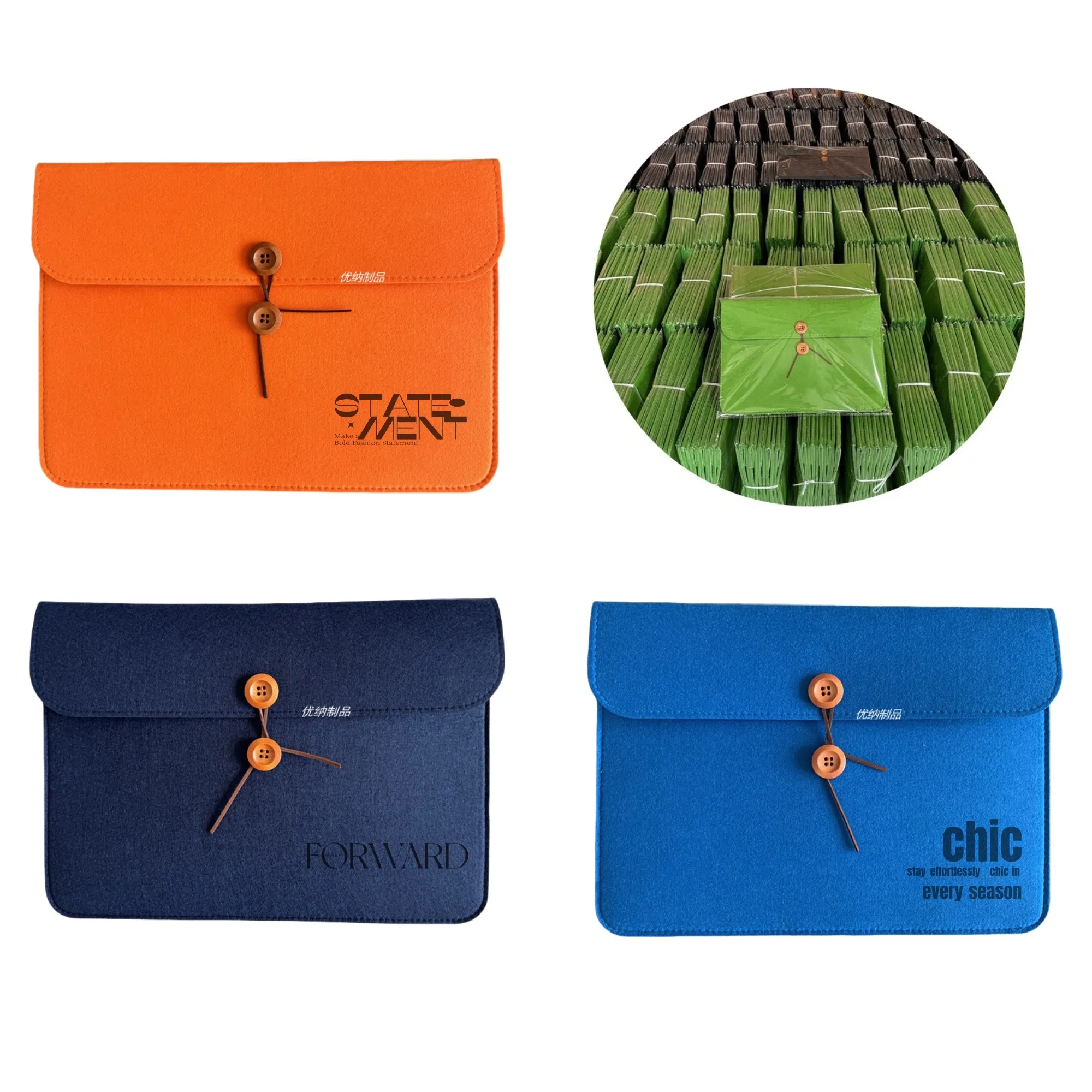 Eco-Friendly Felt A4 Document Bag for Corporate Events 2