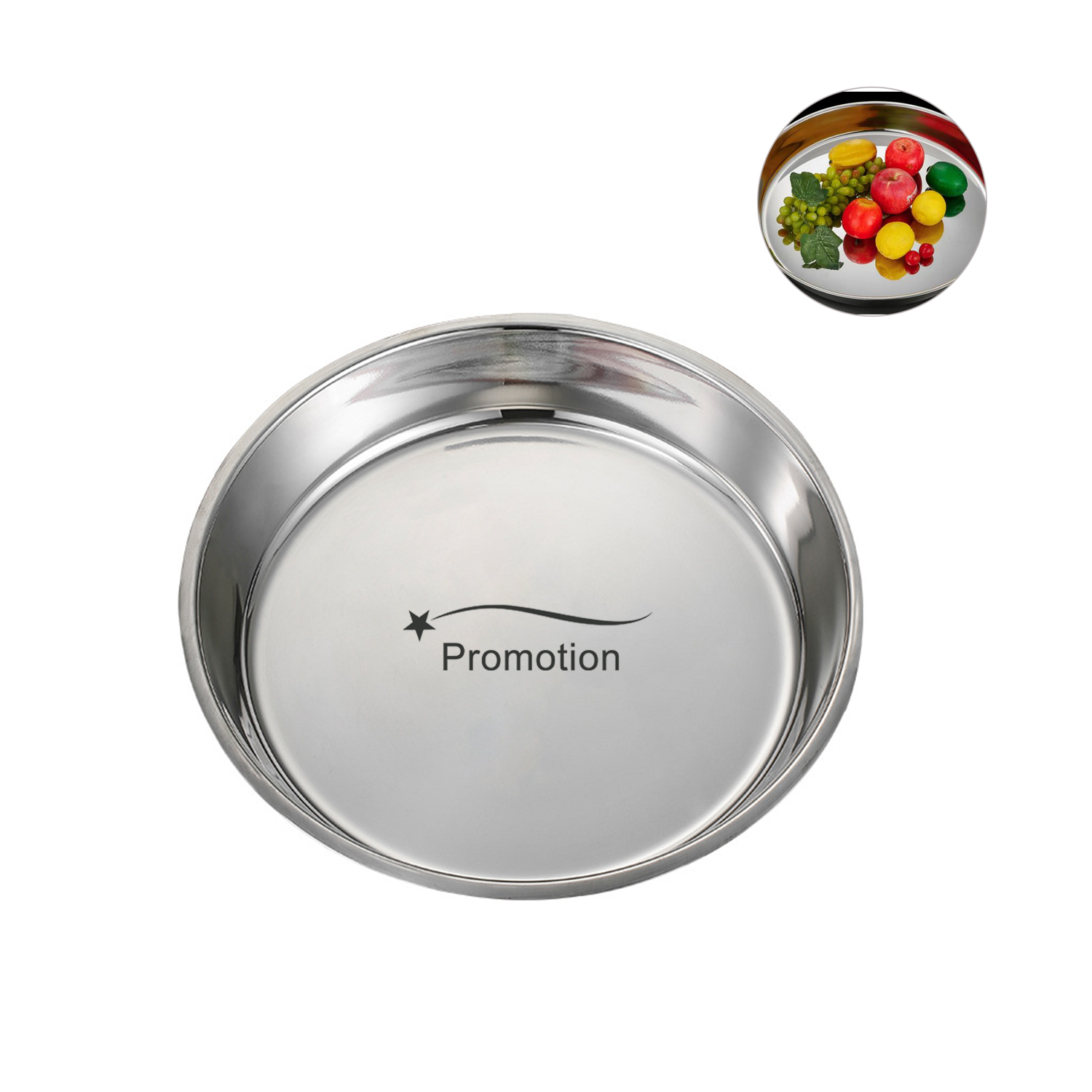 Stainless Steel Round Plate 2