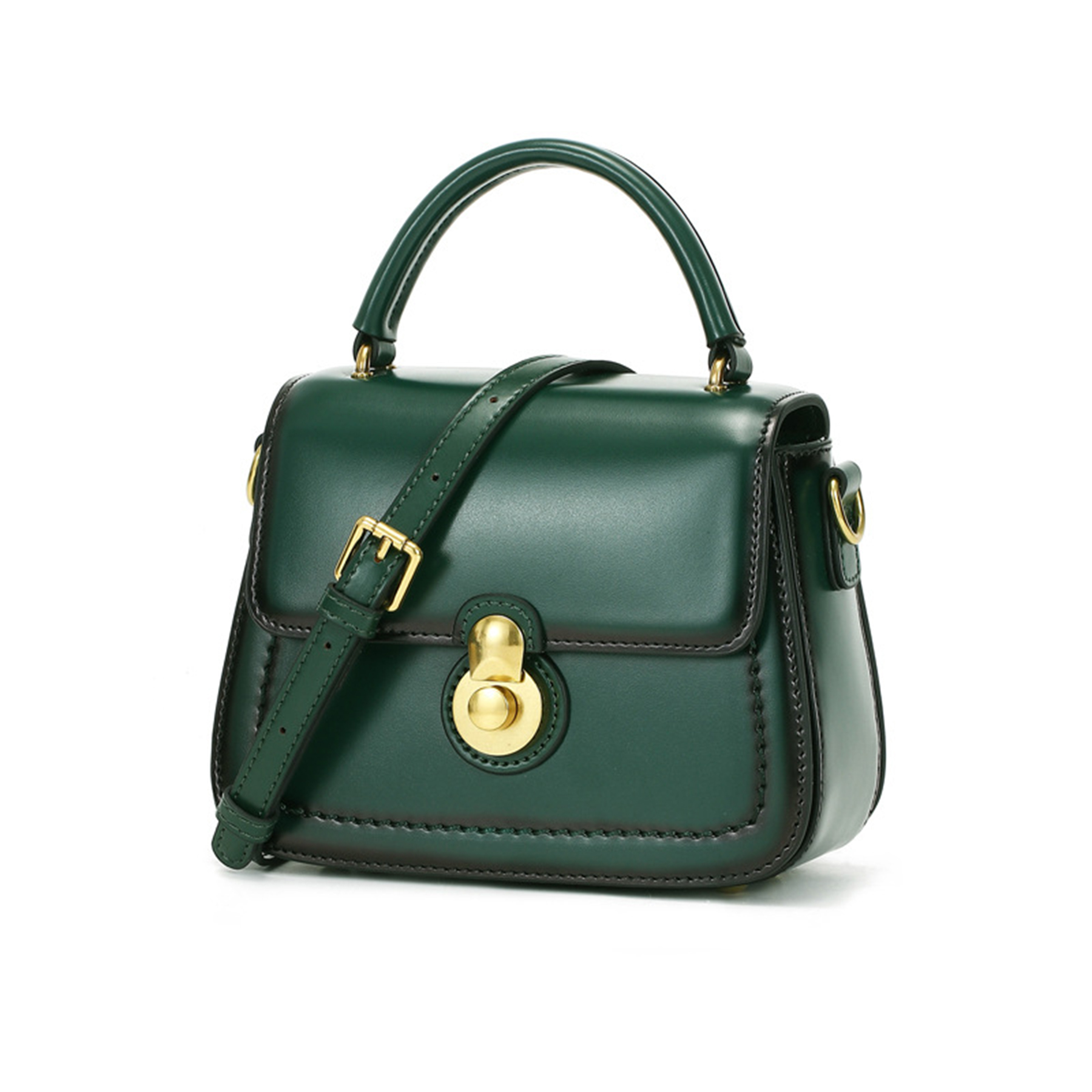 Genuine Leather scalloped portable Cross-body Bag Women 6