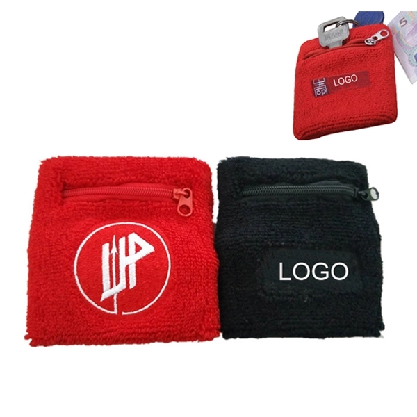 Sports Wristband W/ Zipper Pocket 2