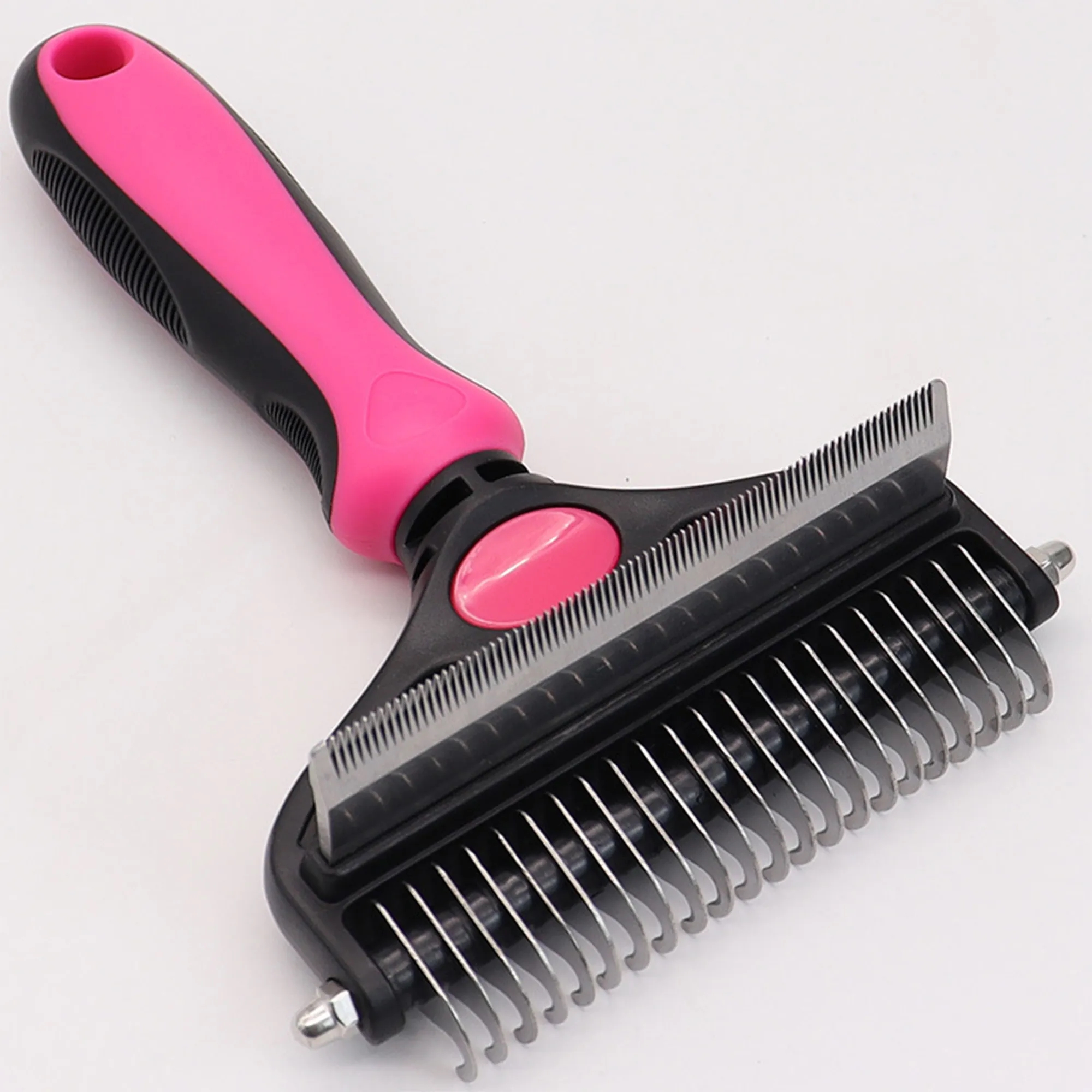 Dual Head Pet Grooming Brush For Detangling And Smoothing 15