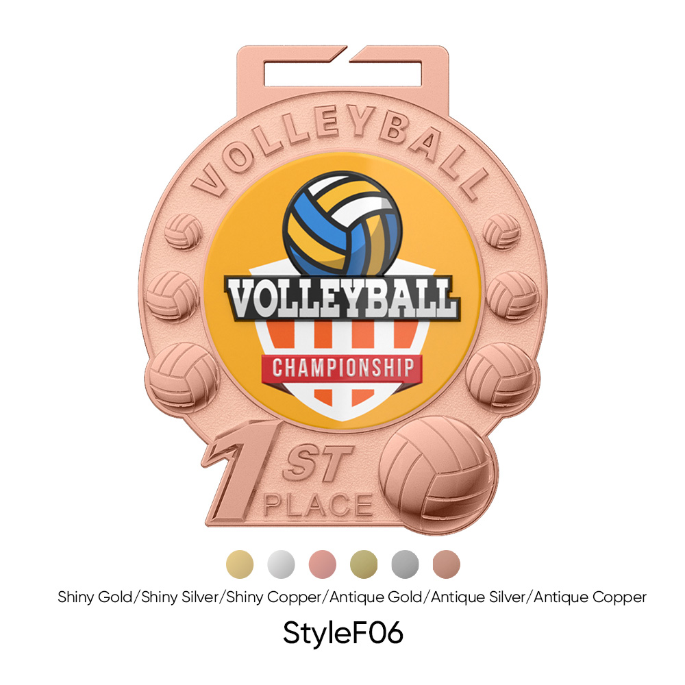 3.5" UV Printed Volleyball Medals 8