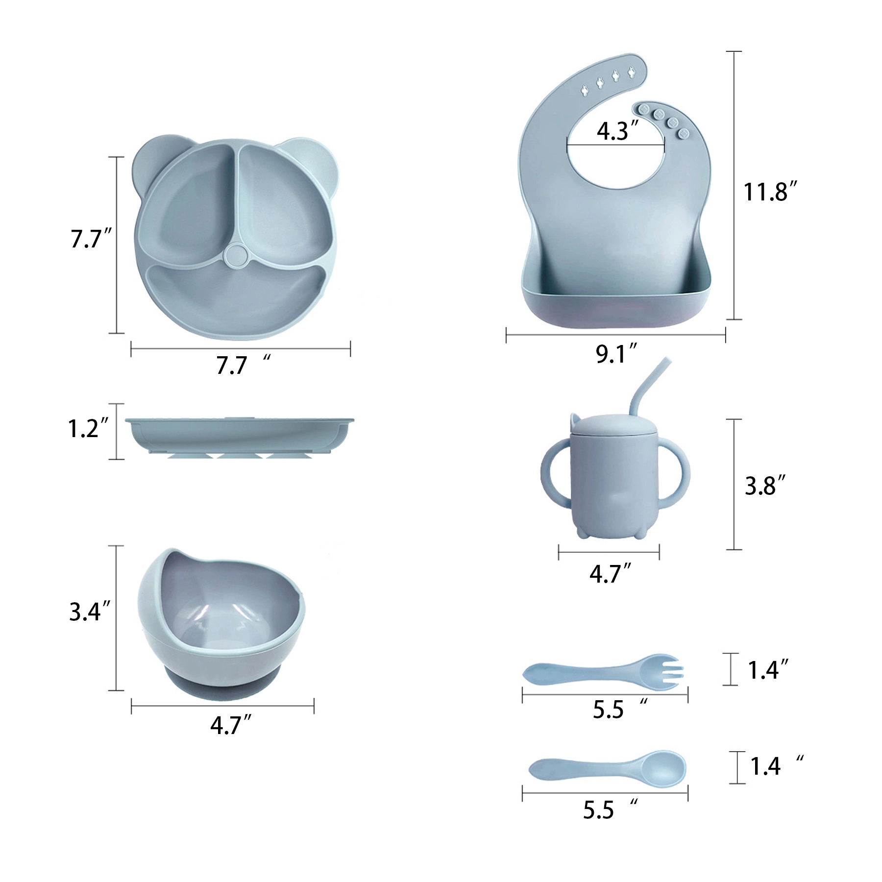 Sucker Silicone Baby Dining 3