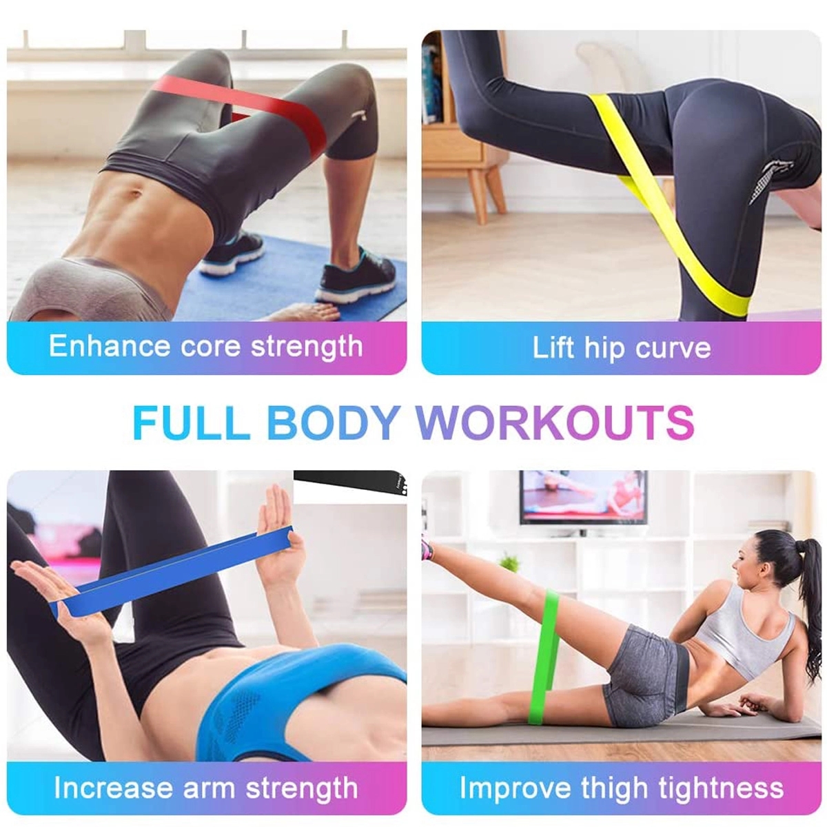 Exercise Resistance Bands Set 4