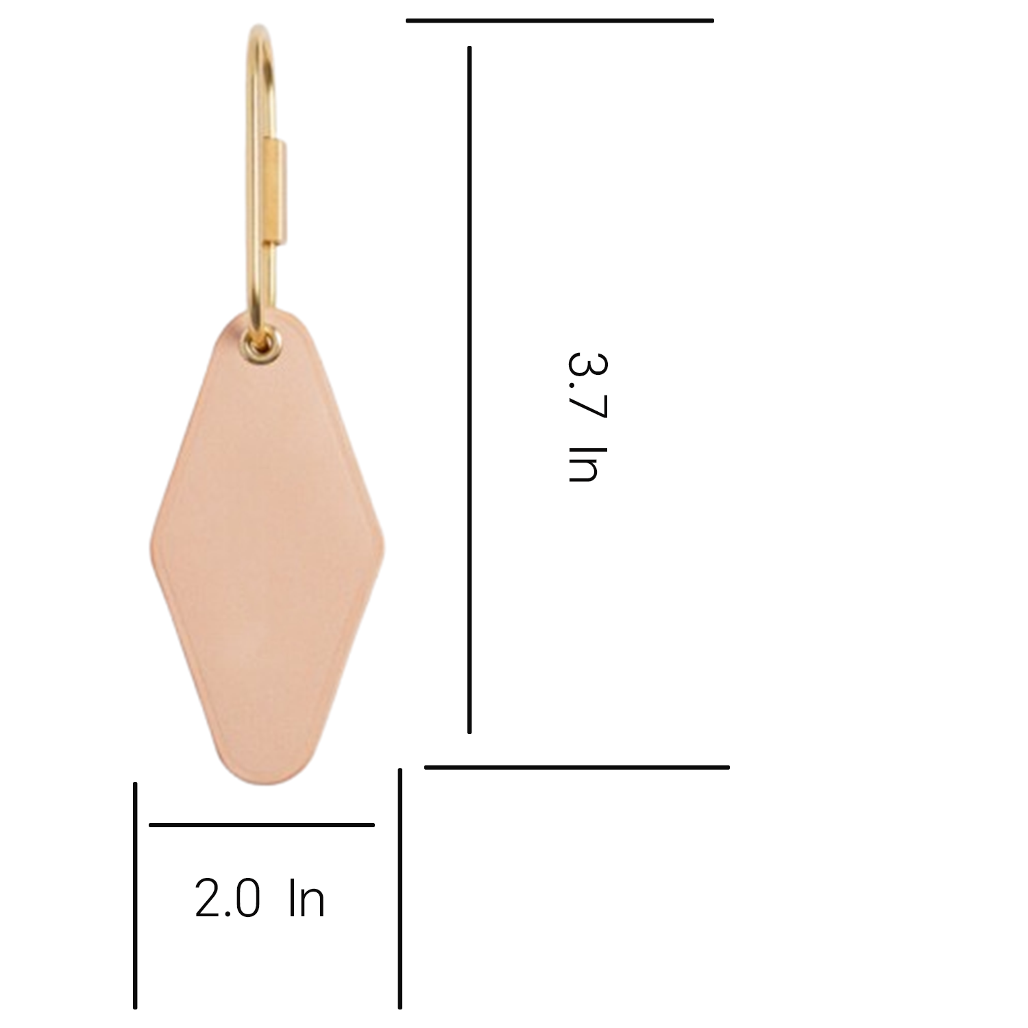 PU Leather Diamond Shaped Keychain 1