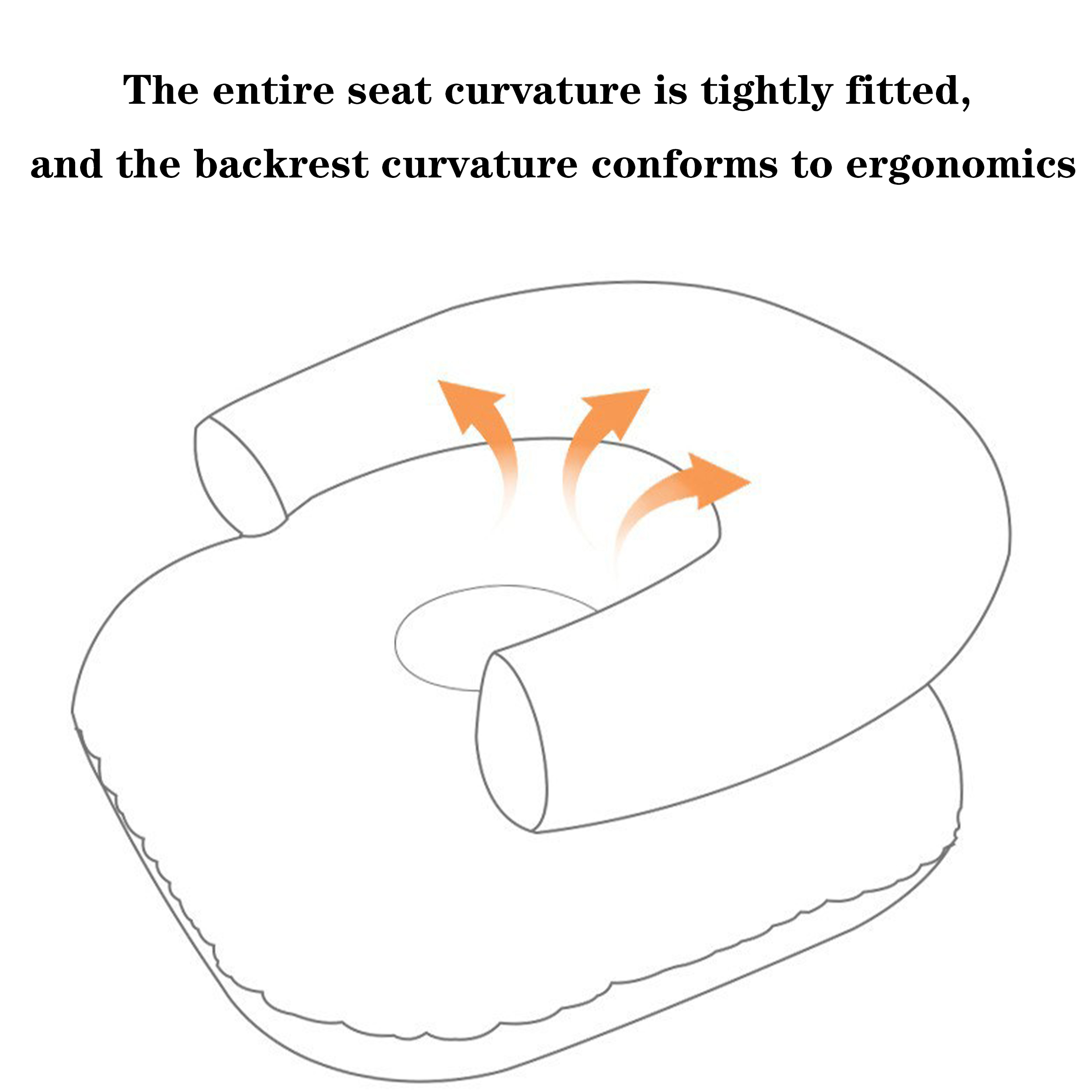 Pvc Foldable Inflatable Child Seat 4