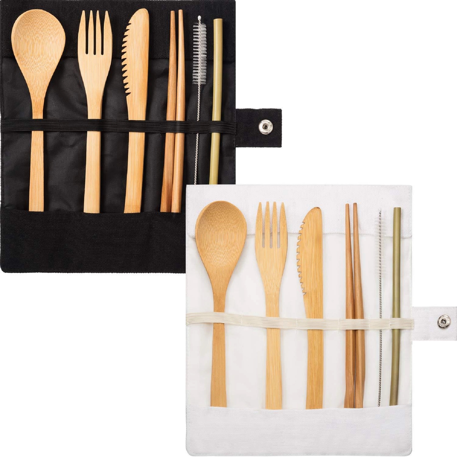 Reusable Bamboo Travel Utensils Set 6