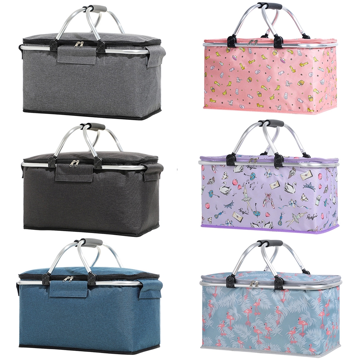 Insulated Cooler Bag Picnic Basket 4