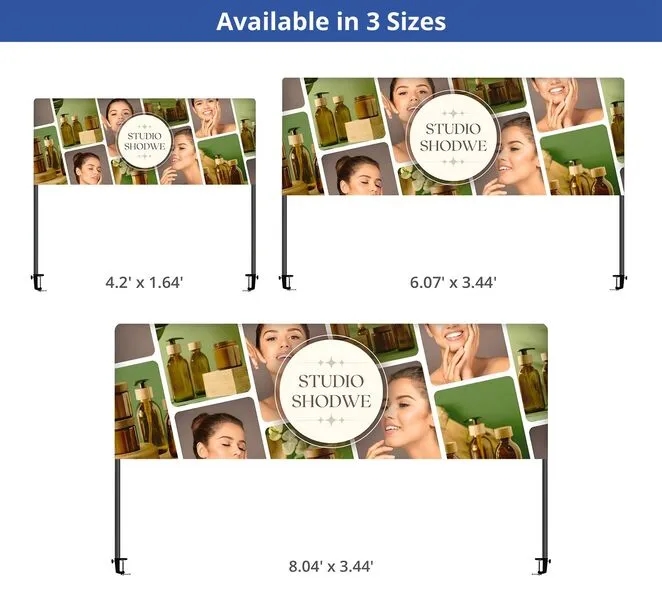 Table Top Banner - Half Display Package (8.04ft x 3.44ft) 3