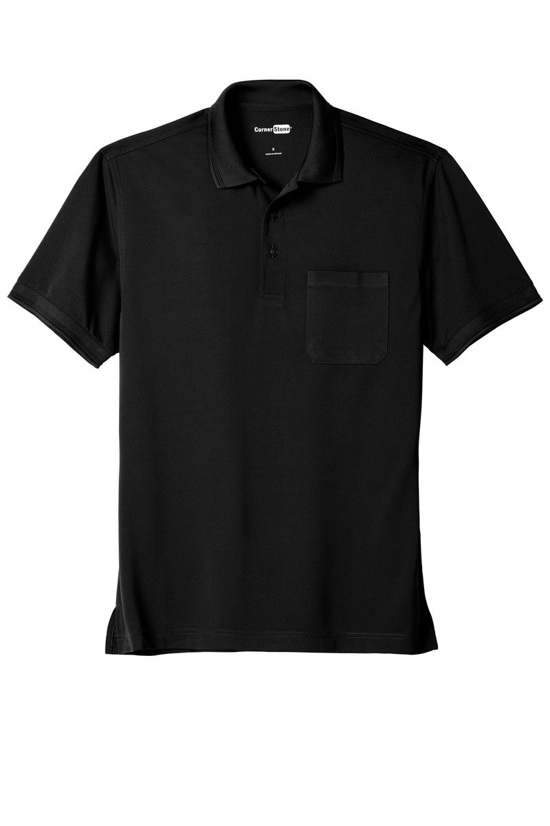 PeekPocket CornerStone® Industrial Snag-Proof Pique Pocket Polo 1