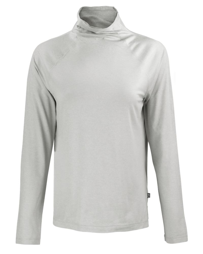 Cutter & Buck Coastline Recycled Double Peached Womens Funnel Neck Pullover 42