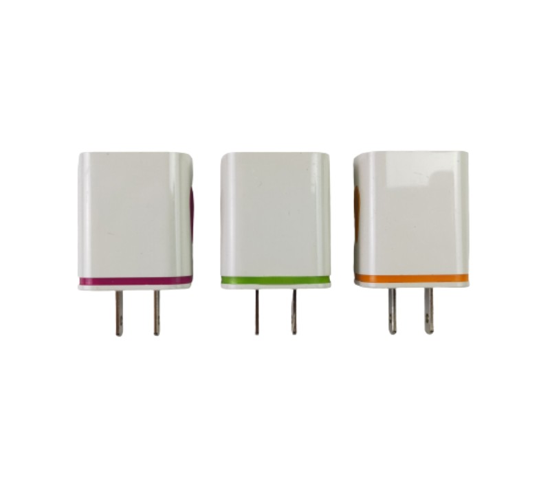 Colorful Dual Port USB Wall Plug Charger 4