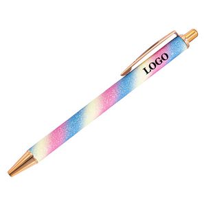 Rainbow Gradient Color Barrel Ballpoint Pen 5