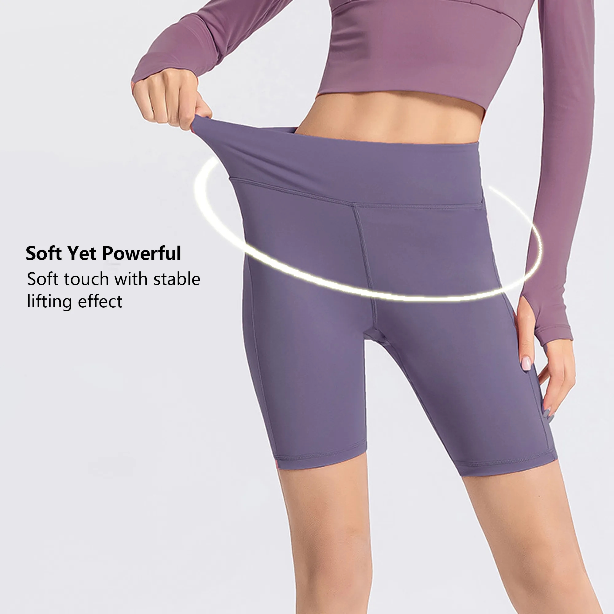 Women's High-Waist Compression Workout Shorts 3