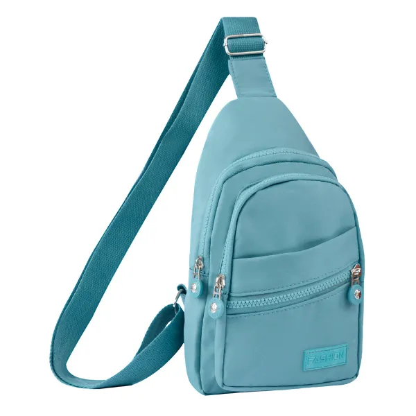 Nylon Sling Chest Bag Crossbody, Lightweight, Unisex 5