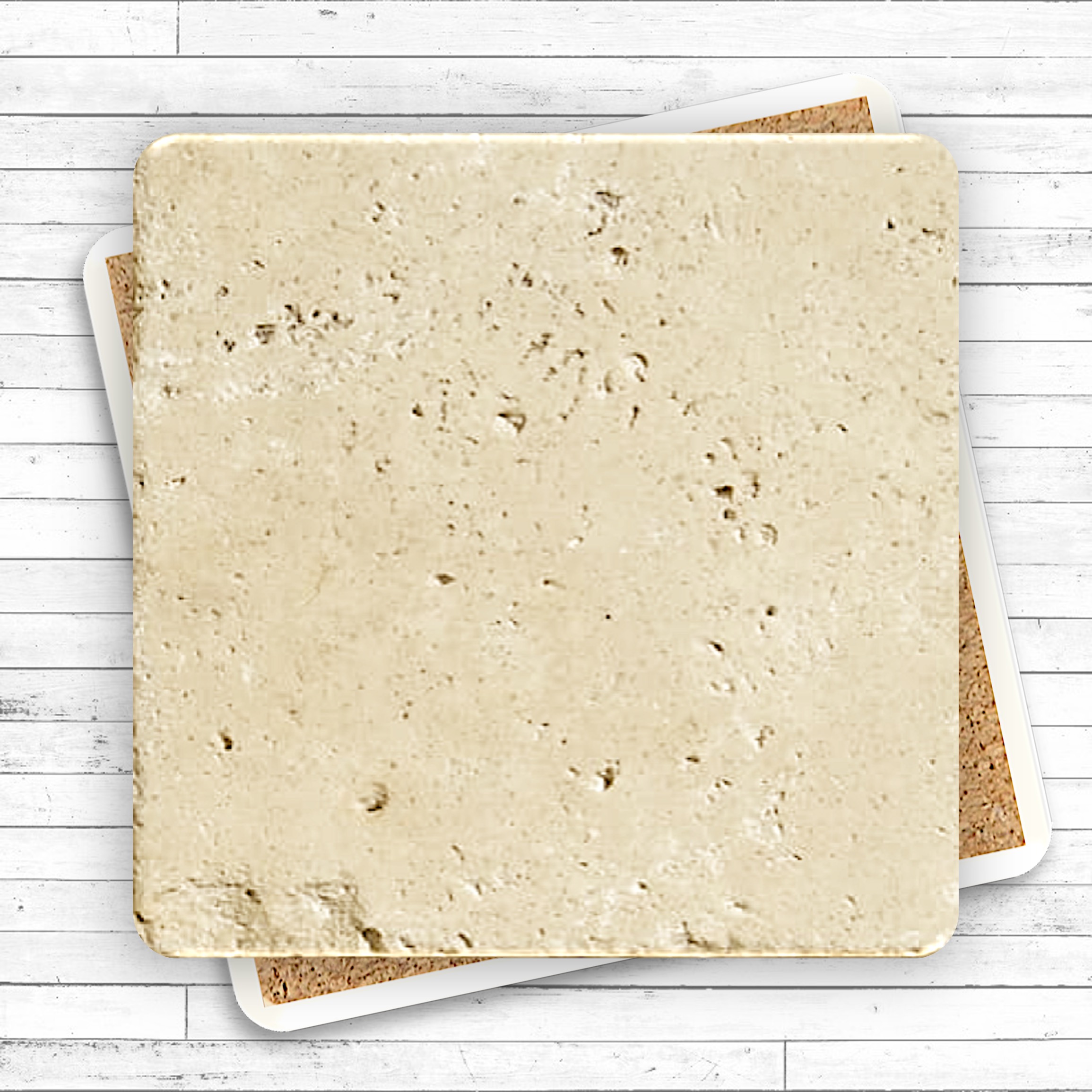 Faux Travertine Printed Square Coaster 8