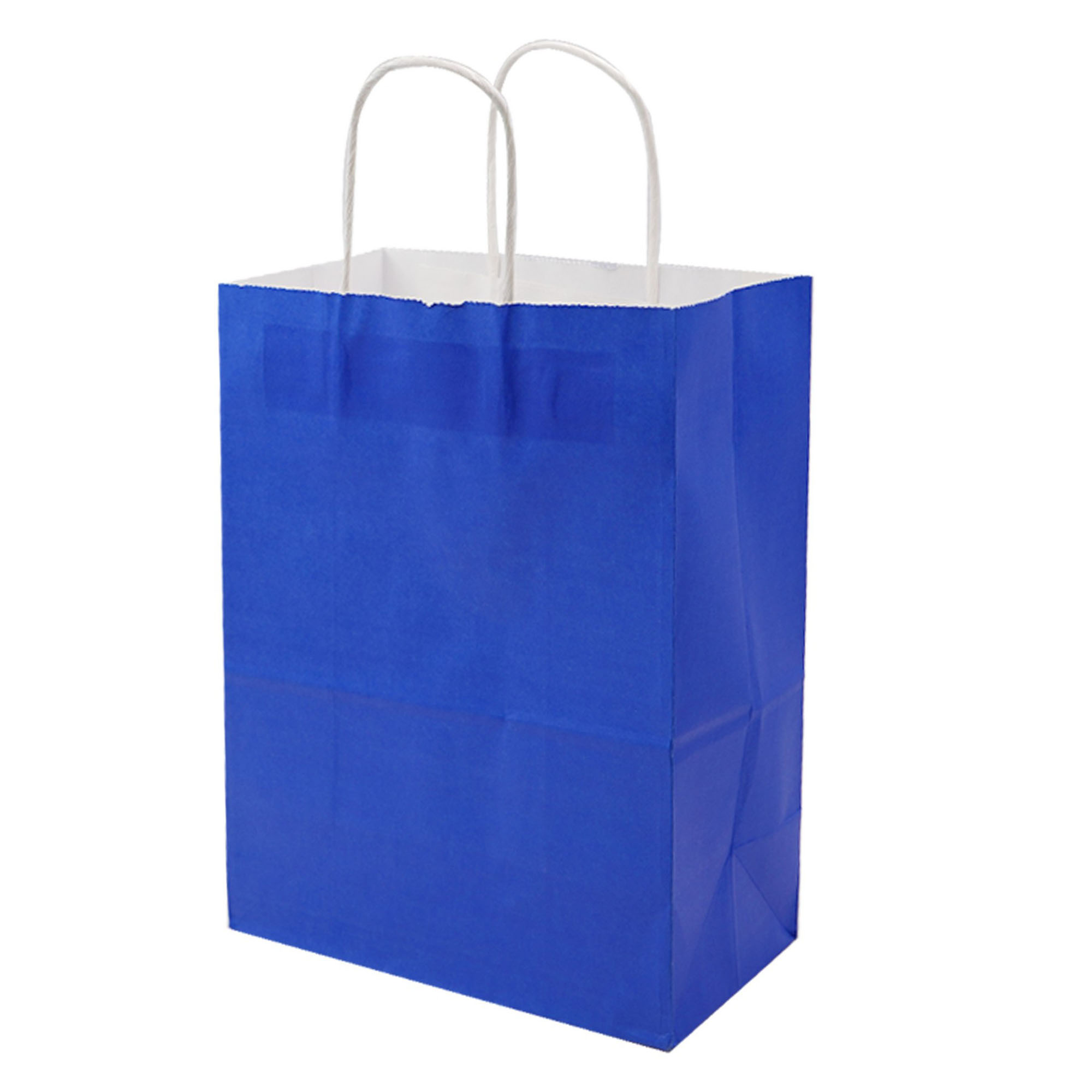 Natural Kraft Paper Shopper Tote Bag(6" W x 8" H x 3" D) 7