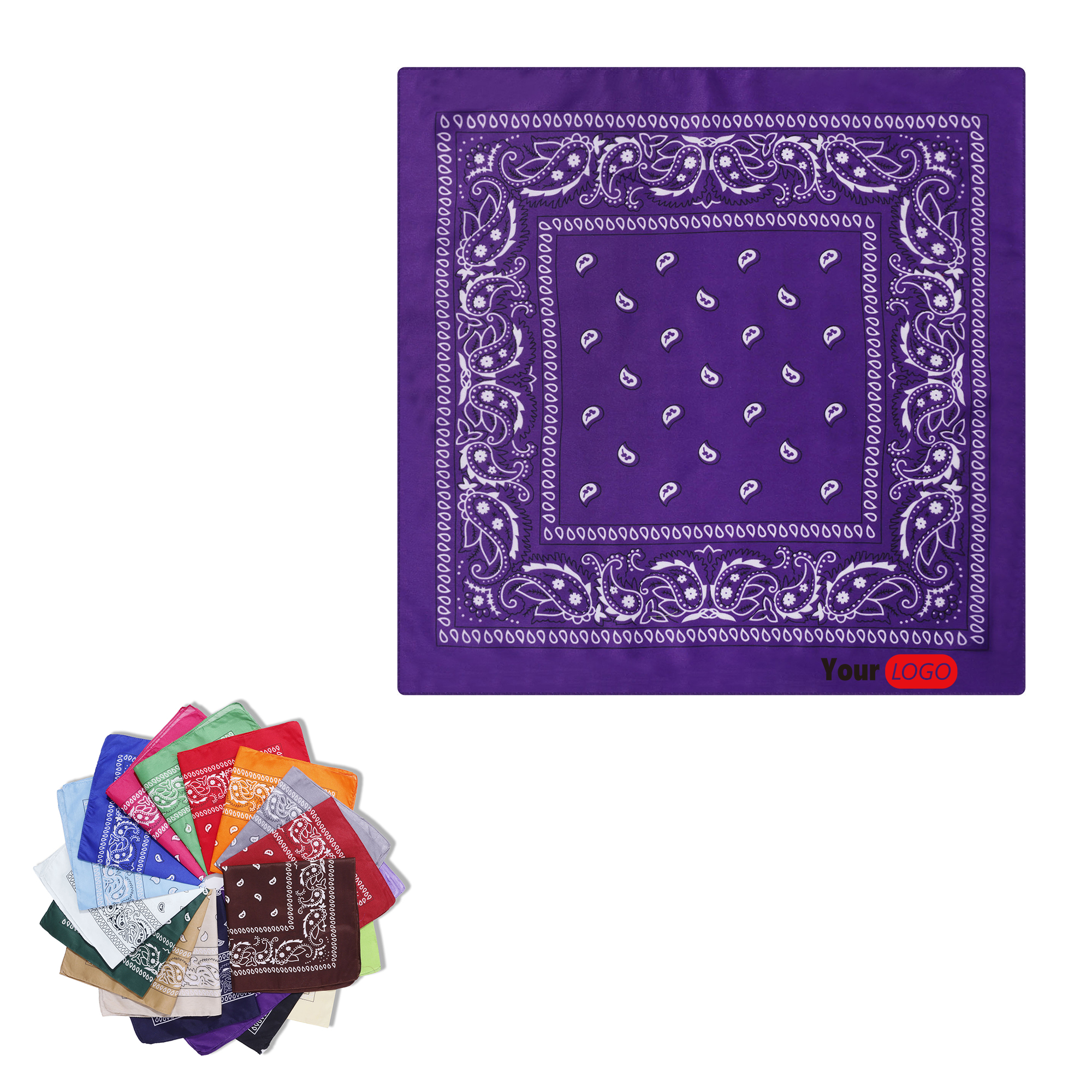 Printed Square Bandana 2