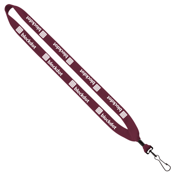 3/4" Cotton Lanyard with Metal Crimp & Swivel Snap Hook 16