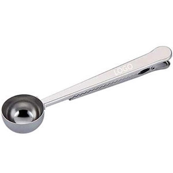 2-in-1 Stainless Steel Coffee Scoop Clip 4
