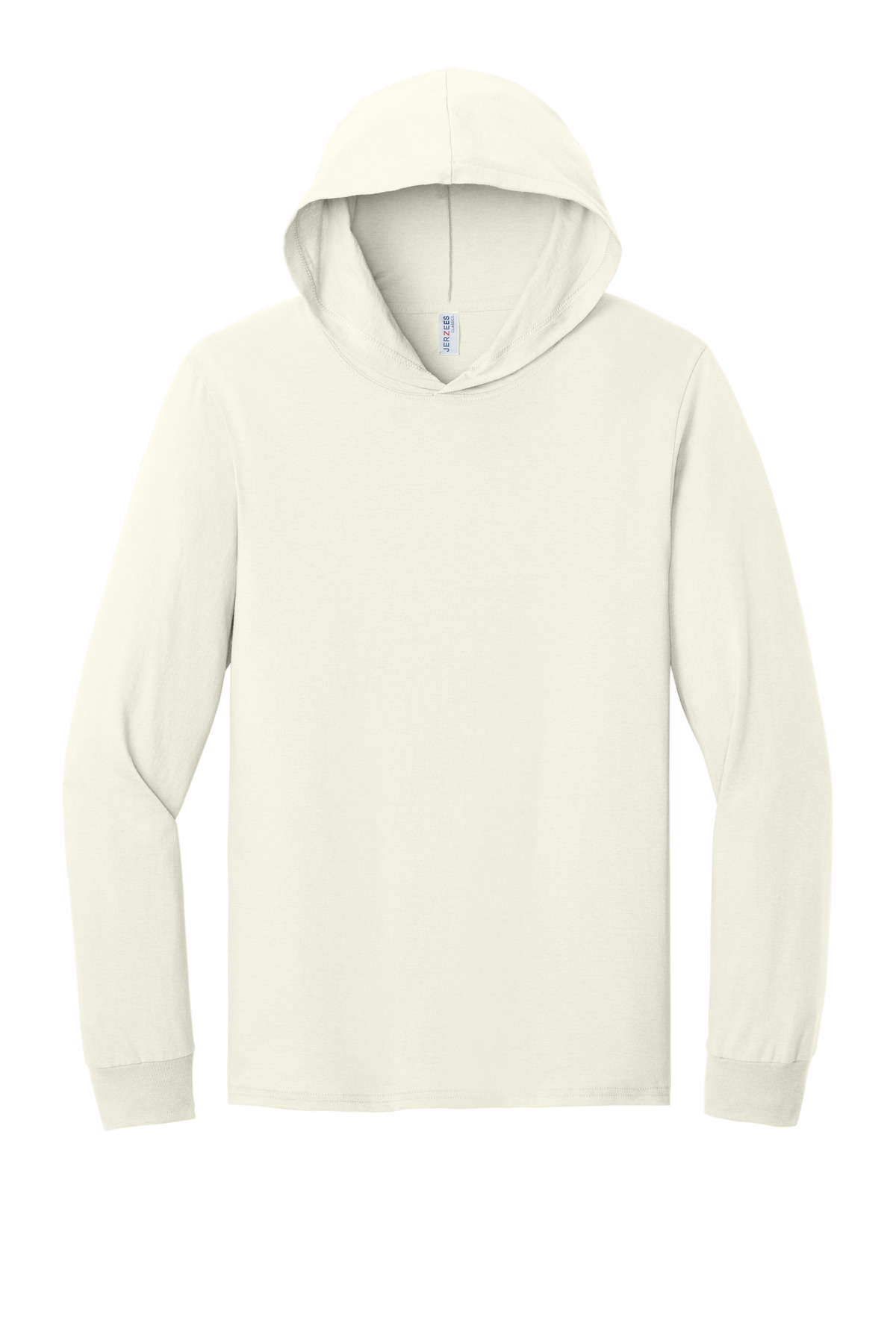 Jerzees Classics Unisex Cotton Long Sleeve Hooded T-Shirt 363LH 1
